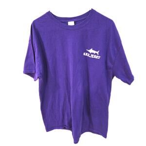 Gildan Sz XL Purple Heavy Cotton Est 1521 Key West T-Shirt
